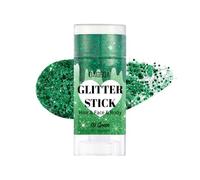 Prreal Bâton à paillettes pour le corps, maquillage en gel pailleté pour le visage, holographique, paillettes, sirène, tenue rave, tenue pour femme, accessoires de festival, vert