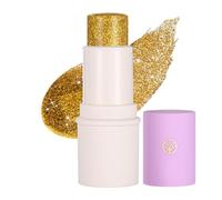 Prreal Bâton à paillettes pour le corps, paillettes de sirène scintillantes pour le corps, bâton de paillettes holographiques longue durée, accessoires de festival, maquillage de fête, 05 or