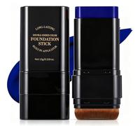 Prreal Blue Body Paint Stick, Face Painting with Brush,Halloween Makeup | Water Based Face Paint Stick, Non-Toxic Body Paint for Goth Witch Clown Zombie SFX Makeup,Foundation Stick with Brush