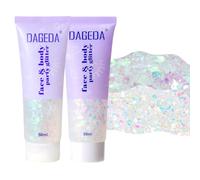 Prreal Body Glitter Gel, Face Glitters Body Gel Chunky Sequins