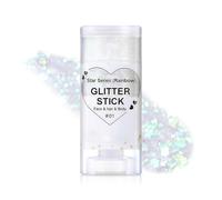Prreal Body Glitter,Mermaid Sequins Glitter Stick Face Sparkling,Chunky Holographic Hair Gliter,Lips Nails Festival Rave Halloween Makeup, 01 Rainbow