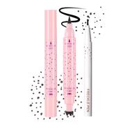 Prreal Eyeliner Freckle Pen 2 en 1, 2 tampons Freckle et eye-liner liquide noir, maquillage naturel réaliste Freckles, stylo à points doux, Magic Faux Freckles Waterproof Longlasting, expresso