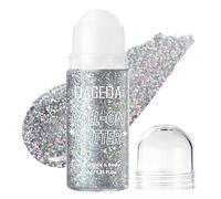 Prreal Gel À Paillettes Argenté Corps, Roll-on Paillettes Maquillage, 07