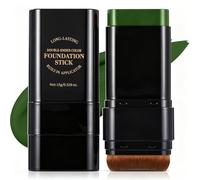 Prreal Green Body Paint Stick, Face Painting with Brush,Halloween Makeup | Water Based Face Paint Stick, Non-Toxic Body Paint for Goth Witch Clown Zombie SFX Makeup,Foundation Stick with Brush