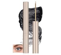 Prreal Metal Mascara, Waterproof Iron Wand Mascara | Super Curling Washable Eyelash Mascaras Brushless Brush, Non-Clumping, Non-Flaking Lash Setting Primer Iron Eye Makeup