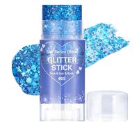 Prreal paillettes visage, Éscintillant gel paillettes cheveux pour accessoires,chanteur concert paillette corps tenues de Halloween carnaval festival Rave pour les femmes maquillage, 05 Blue
