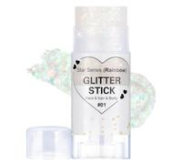 Prreal Paillettes Visage, Gel Paillettes Cheveux Pour Accessoires | chanteur concert paillette corps tenues de Halloween carnaval festival Rave pour les femmes maquillage, 01 rainbow