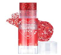 Prreal Paillettes Visage, Gel Paillettes Cheveux Pour Accessoires | Chanteur Concert Paillette Corps Tenues De Halloween Carnaval Festival Rave Pour Les Femmes Maquillage, 08 Red
