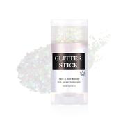 Prreal Paillettes Visage, Gel Paillettes Cheveux Pour Accessoires, Holographiques Sequin Chanteur Concert Paillette Corps Tenues De Maquillage Carnaval Festival Rave Pour Les Femmes, Dazzling white