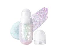 Prreal Roll-on Body Glitter Gel, Color Change Glitter for Festival Rave Accessories, Gliter Face Paint Holographic Hair Glitter, Sparkle Body Shimmer Halloween Makeup for Rave Party,03 Sparkling Pink