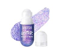 Prreal Roll-on Body Glitter Gel, Color Change Glitter for Festival Rave Accessories, Gliter Face Paint Holographic Hair Body Gel, Sparkle Shimmer Halloween Makeup for Rave Party(09 Crazy Purple)