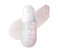 Prreal Roll-on - Gel à paillettes pour le corps - Paillettes holographiques pour le visage - Maquillage d'Halloween pour carnaval, festival, fête, rave, #12 rose fluo