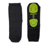 PRS Chaussettes Piscine Antidérapantes Aquagym Femme Enfant Chaussettes Homme - Chaussette Piscine Anti Verrue Hygiéniques Unisexe Noir (35-38)