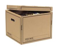 PRS Lot de 10 boîtes de rangement Jumbo Small - Naturelles - (Ident avec la boîte Jumbo PRESSEL SMALL)