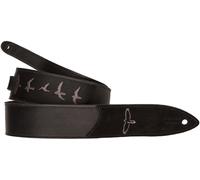 PRS Premium Leather Strap Black Birds