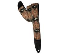 PRS Sangle de guitare de 5,8 cm, motif fleurs jacquard personnalisées, pêche, multicolore, S