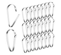 Prterver 30 Pièces de Pinces pour Panneaux Immobilier en Acier Inoxydable pour Suspendre de Grands Panneaux Open House sur des Supports de Suspension