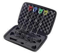 Prterver 4 PièCes SéRies Ensemble D'éChangistes de PêChe Indicateurs D'Alarme de Morsure de PêChe LED Illuminé Accessoires de PêChe à la Carpe éChangiste