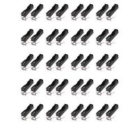 Prterver 40 Pcs Noir 18650 Pointe Plate Batteries Boite Support de Batterie avec Fils de Connexion