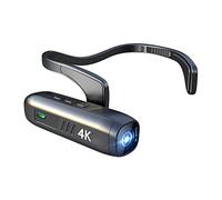 Prterver 4K 30FPS CaméRa MontéE sur la TêTe CaméScope VidéO WiFi Portable CaméRa 120 ° Objectif Grand Angle Anti-Shake APP Control Camera