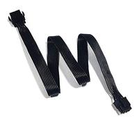 Prterver Câble D'Extension d'alimentation EPS 8 Broches CPU ATX 8 Broches à 8 (4 + 4) Broches Mâle EPS-12V Câble D'Extension pour Carte MèRe, 80 Cm