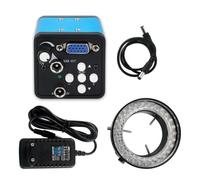 Prterver Caméra de Microscope Numérique Vidéo Industrielle VGA 13MP 1080P, Monture C pour Réparation de Soudure avec Lumière LED, Prise UE Réglable