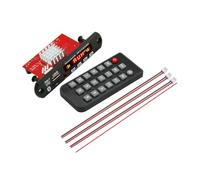 Prterver Carte Décodeur MP3 Amplificateur 2x60W DC 8V-24V Lecteur MP3 Bluetooth V5.0 Module USB Radio FM Enregistrement pour Haut-Parleur