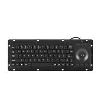 Prterver Clavier Industriel USB Haute Durabilité avec Pavé Tactile Intégré et Trackpad pour Systèmes Médicaux et de Sécurité. Trackball USB.