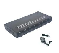 Prterver Commutateur Fibre Optique Gigabit 8 SC 2 1000M RJ45 Gigabit Ethernet Switch Media Converter 5V3A B Prise UE