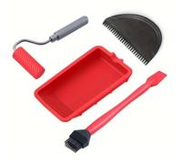 Prterver Ensemble de 4 Pinceaux en Silicone Durables pour L'Application de Colle à Bois, Idéal pour le Travail Du Bois.