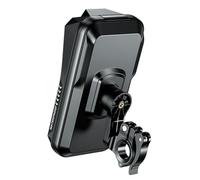 Prterver Étui de Téléphone Étanche pour Vélo, Support Universel pour Guidon de Moto/Scooter, Fixation pour Téléphone Portable