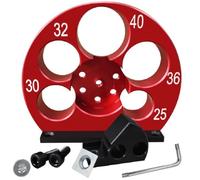 Prterver Jig à Goujons Réglable pour Perceuse Électrique, Outil de Fraisage Cylindrique pour le Travail Du Bois, Coupe-Goujons à 5 Trous, Nouveau Design.