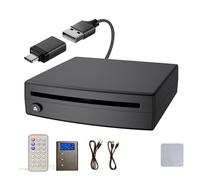 Prterver Lecteur CD Universel Externe Via Port USB pour Voiture ou Camion, avec Adaptateur Audio Intégré.
