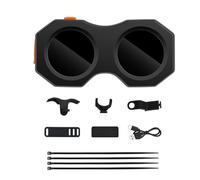 Prterver Lumière de Moto Électrique, Miroir, Modification, Contrôle par APP, Lampe LED Dynamique D'Atmosphère, Œil de Diable, 2 Lentilles.