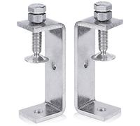 Prterver Pince en MéTal Pince à Usage Intensif Pince en C Pince à Bois avec Larges Ouvertures de Mâchoire (85MM), 2 PièCes