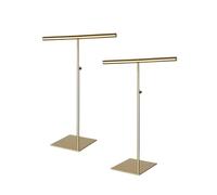 Prterver Porte-Collier Présentoir à Or Présentoir à Main 2 Pièces Hauteur Réglable pour Colliers, Bracelets, Bagues