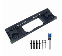 Prterver Porte pour Gabarit de Charnière pour Installation de Charnière en Plastique, Porte de Menuiserie pour Gabarit de Charnière, Locateur de Rainurage, Gabarit D'Ouverture.