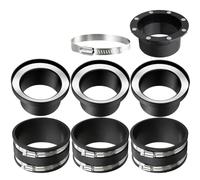 Prterver Raccords de Collecte de Poussière Magnétique 4", Kit One-To-Many avec 8 Aimants Haute Résistance, pour Connexion de Tuyau dans des Systèmes de Machines Multiples.