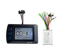 Prterver VéLo éLectrique JN 15A Vague CarréE SM avec ContrôLeur de LumièRe OMT-M3 ÉCran pour 36V/48V 250W/350W Kit VéLo Tout Terrain éLectrique