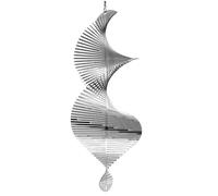 Prterver Vineuses à Vent 3D Suspendues en Acier Inoxydable, Sculptures en Métal, Décorations, Sculptures à Vent Hélicoïdales, Durables, Faciles à Installer, Faciles à Utiliser