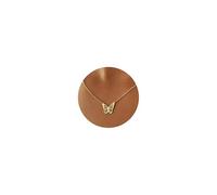 PRTGL Collier délicat - Plaqué or 14 carats/plaqué or blanc - Symbole infini - Mauvais œil - Anky papillon - Bottes de cowboy - Soleil - Lune - Cœur - Collier pour femme - Laiton