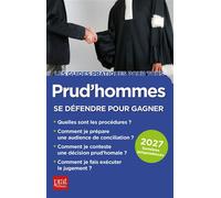 Prud'hommes, se défendre pour gagner 2027 - Brigitte Vert - Prat Eds - broché - Guide