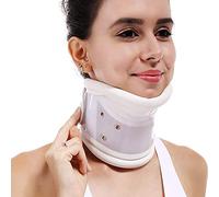 PRUJOY Collier Cervical avec Support de Menton pour Soulager la Douleur au Cou Raide, Collier Cervical, Attelles de Cou, Soins des Os, Soutien du Cou (Small)