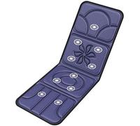 PRUJOY Tapis de Massage pour Machine Amincissante pour Tout Le Corps, Tapis de Massage Pliable pour Chaise, Masseur de Dos Shiatsu avec Chaleur, 5 méthodes de Massage