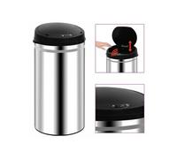 vidaXL Prullenbak met automatische sensor 50 L roestvrij staal322694 Argent G