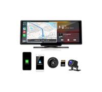 PRUMYA 10,26 pouces Bluetooth Autoradio Multimédia Sans Fil CarPlay Android Miroir Voiture Enregistreur DVR Tableau de Bord pour Nissan Toyota