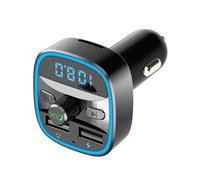 PRUMYA Transmetteur fm Bluetooth, Voiture Chargeur Lecteur MP3, Adaptateur Radio Sans Fil Kit Émetteur,T25