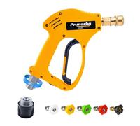 Prunarbo Pistolet de nettoyeur haute pression 5200 PSI avec buses à connexion rapide de 6,35 mm Connecteur de tuyau M22 (PR-M02-Pistolet de pulvérisation-B)