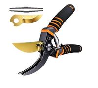 Pruning Shears For Gardening Steel Garden Secateurs Sharp Handheld Garden Hedge Clippers Scissors Tools