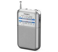 PRUNUS DE-333 Mini Radio Portable,FM/AM Poste Radio a Pile avec Indicateur de Signal, Excellente Réception, PetiteRadio de Poche pour la Marche et Le Camping(AAA)